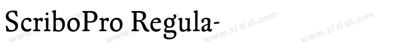 ScriboPro Regula字体转换 ScriboPro Regula字体转换